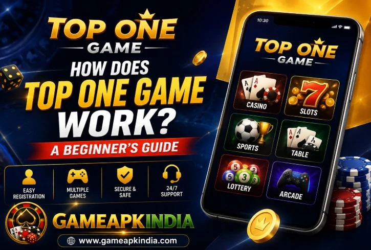 Top One Game mobile app guide image for Android users in India
